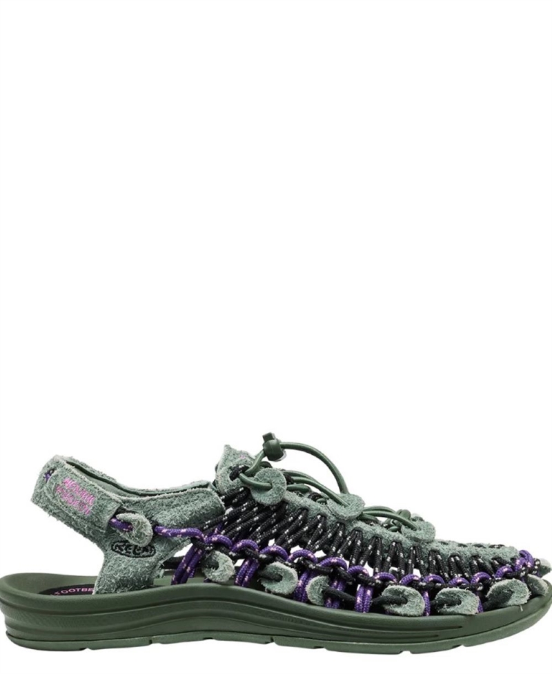 HENRIK VIBSKOV X KEEN UNEEK LEA SANDALS BRONZE GREEN