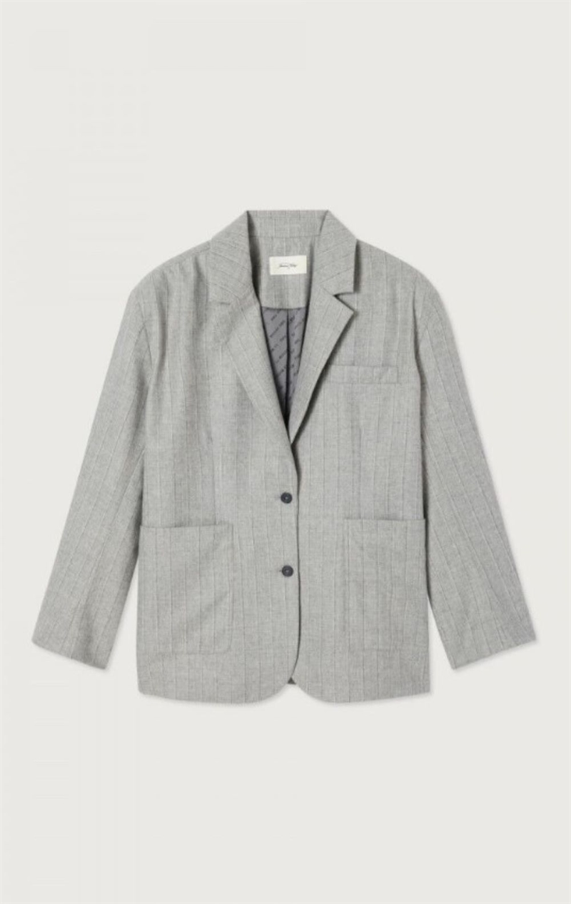 AMERICAN VINTAGE DIR15B BLAZER DIROW STRIPES GREY
