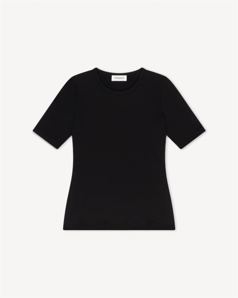 HERMAN FITTED TEE BLACK