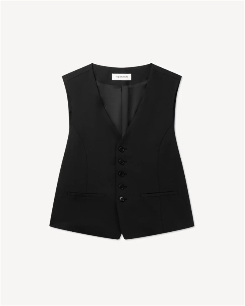 HERMAN CLASSIC VEST BLACK