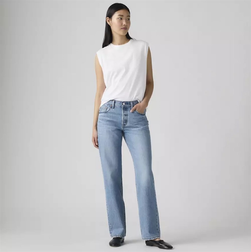 LEVIS 501 90\'S MEDIUM WASH JEANS IN LOVE WITH YOU