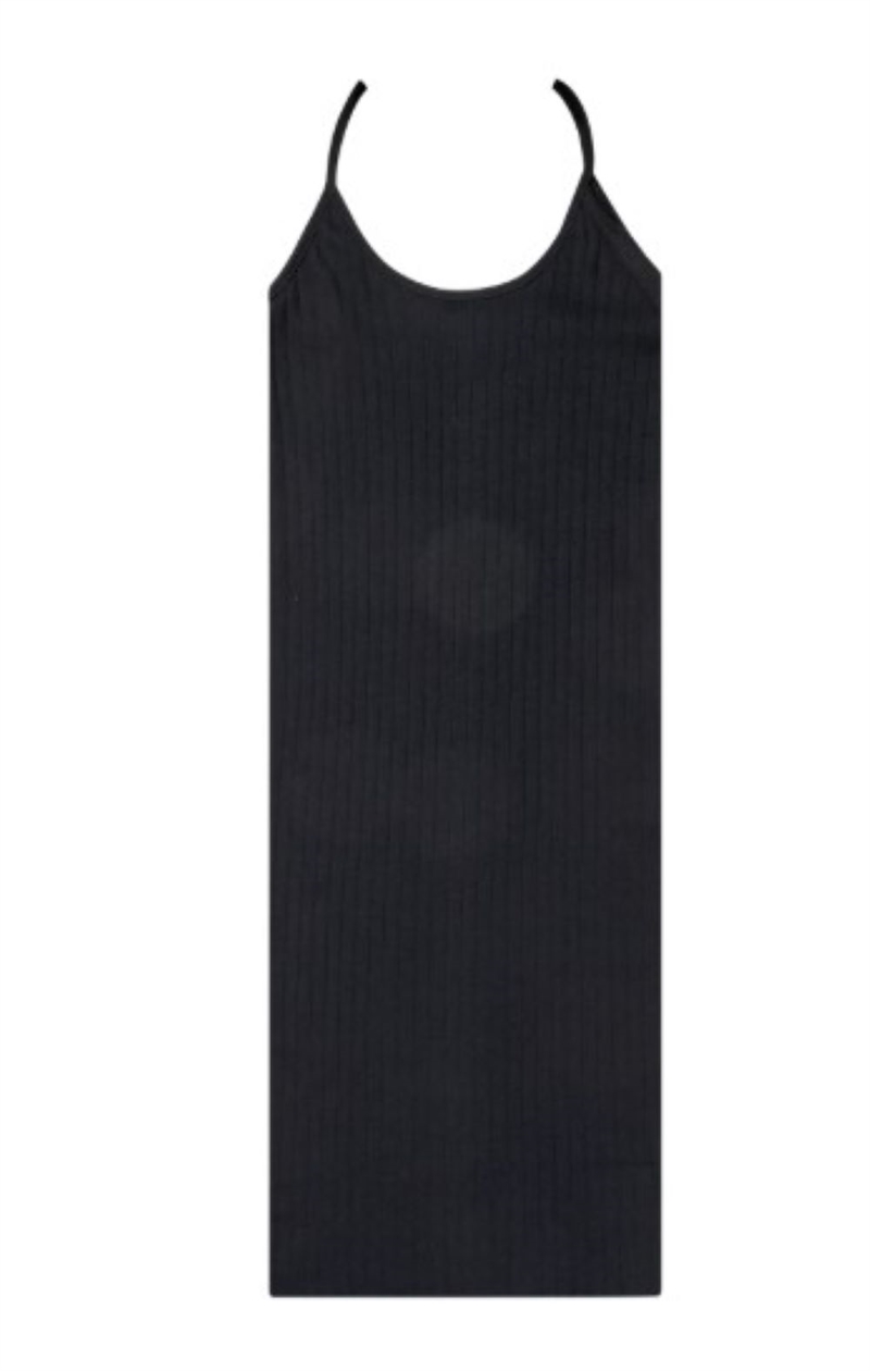 NØRGAARD PÅ STRØGET NPS STRAP MINI DRESS BLACK