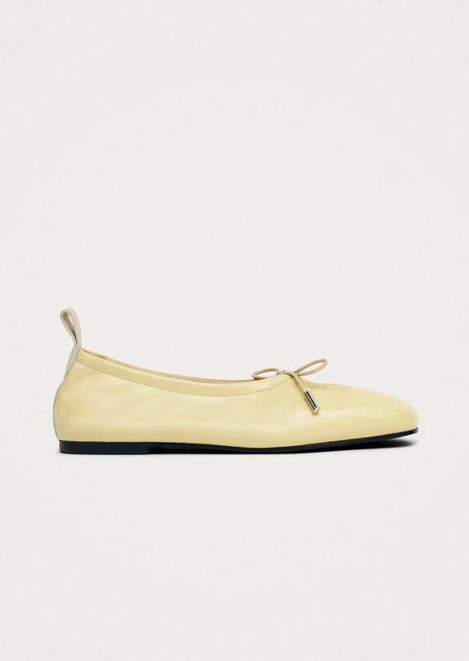 ALOHAS ROSALIND PATENT BALLERINA VANILLA
