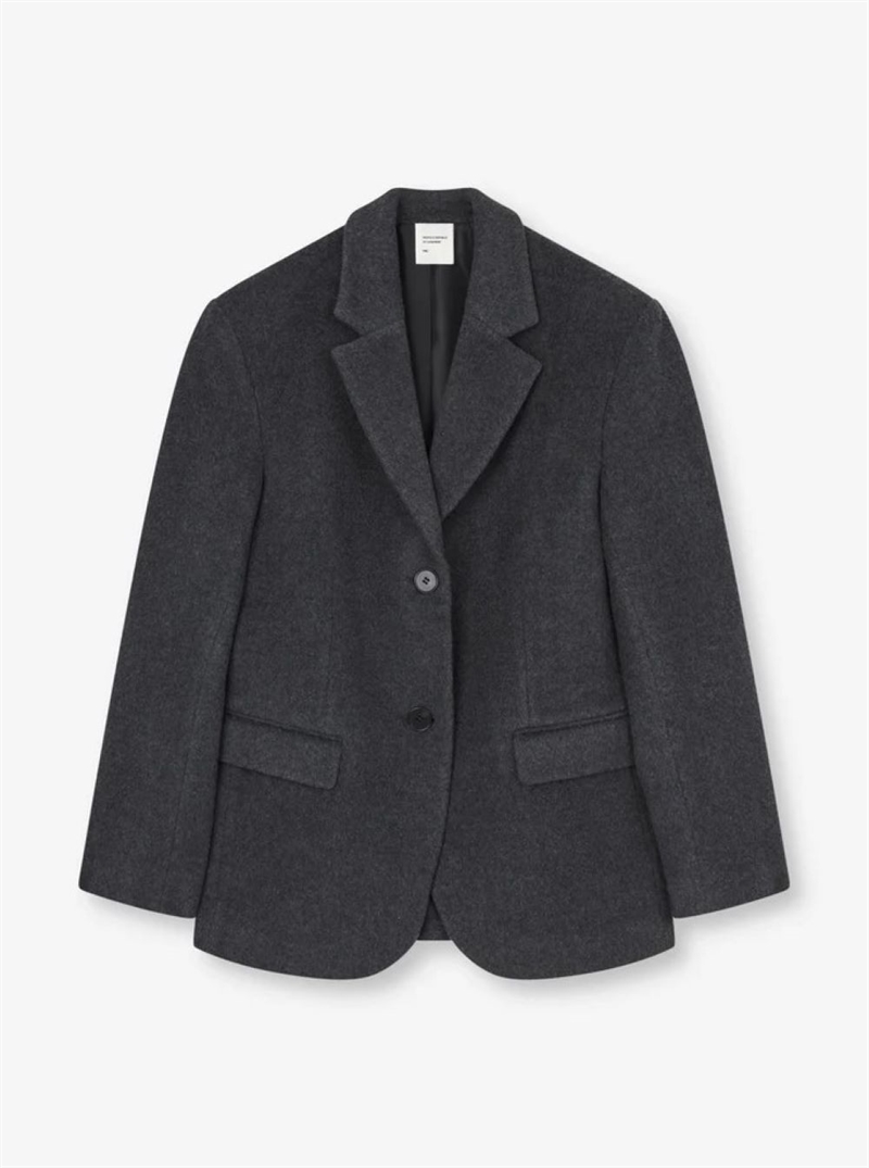 PEOPLES REPUBLIC OF CASHMERE WOMENS OVERSIZED BLAZER HEATHER GREY