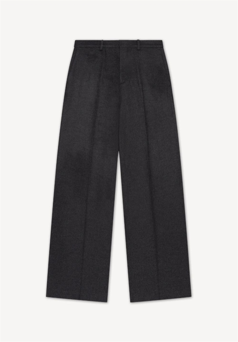 HERMAN WIDE-LEG TROUSERS CHARCOAL