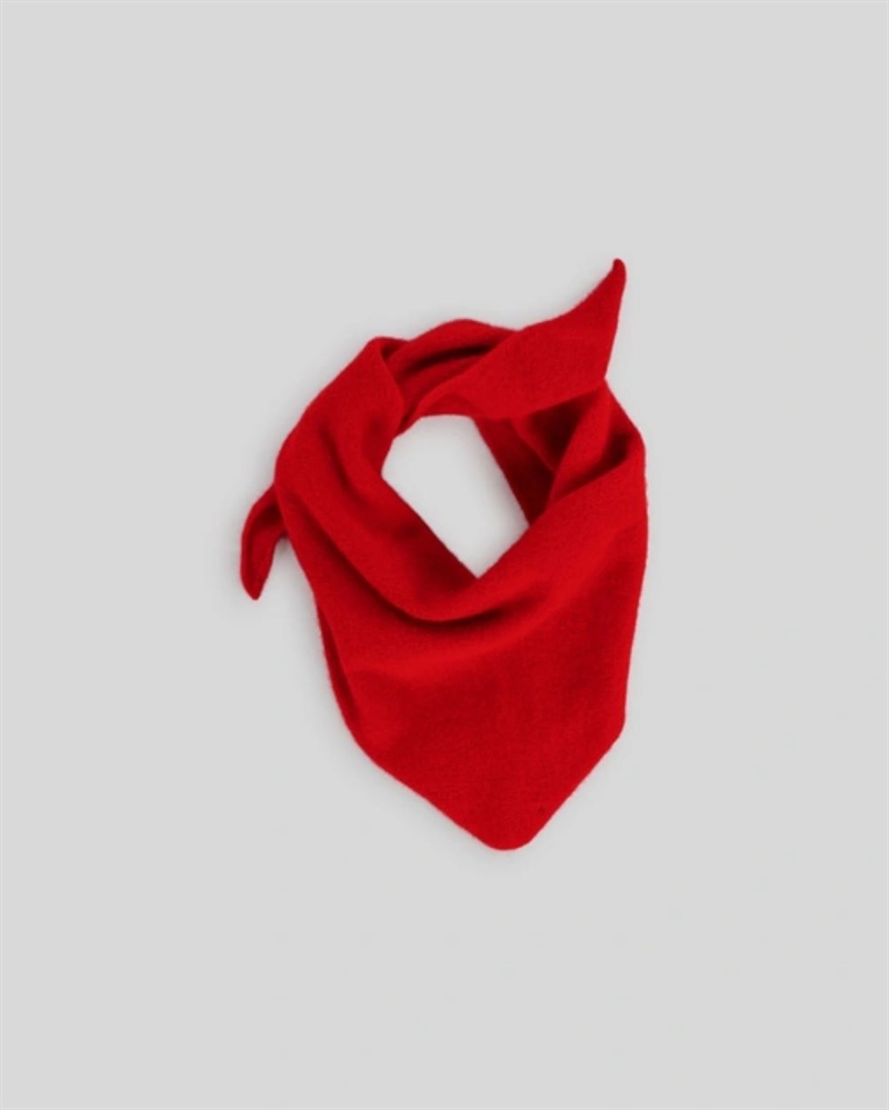 LE BONNET BANDANA LAMBSWOOL ONE SIZE CRIMSON