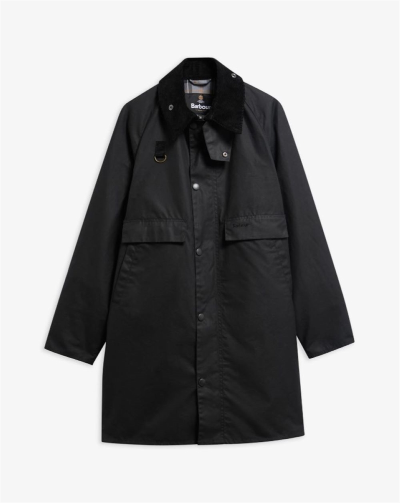 BARBOUR LOING SPEY WAX JACKET BLACK