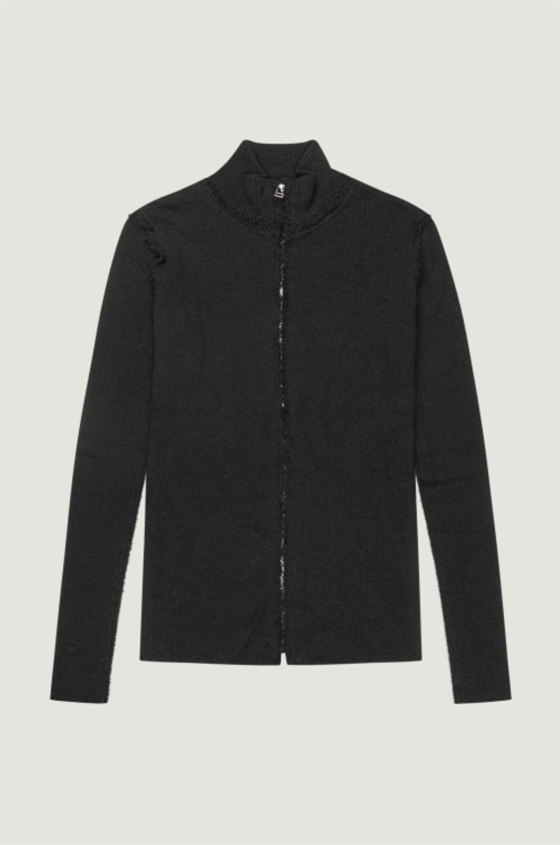 GUDRUN & GUDRUN BEATA ZIP UP BLACK