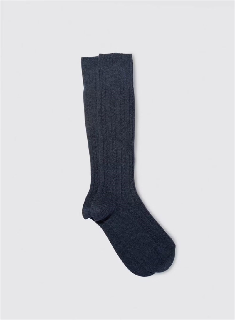 MARIA LA ROSA SCOTLAND SOCKS DARK GREY MELANGE