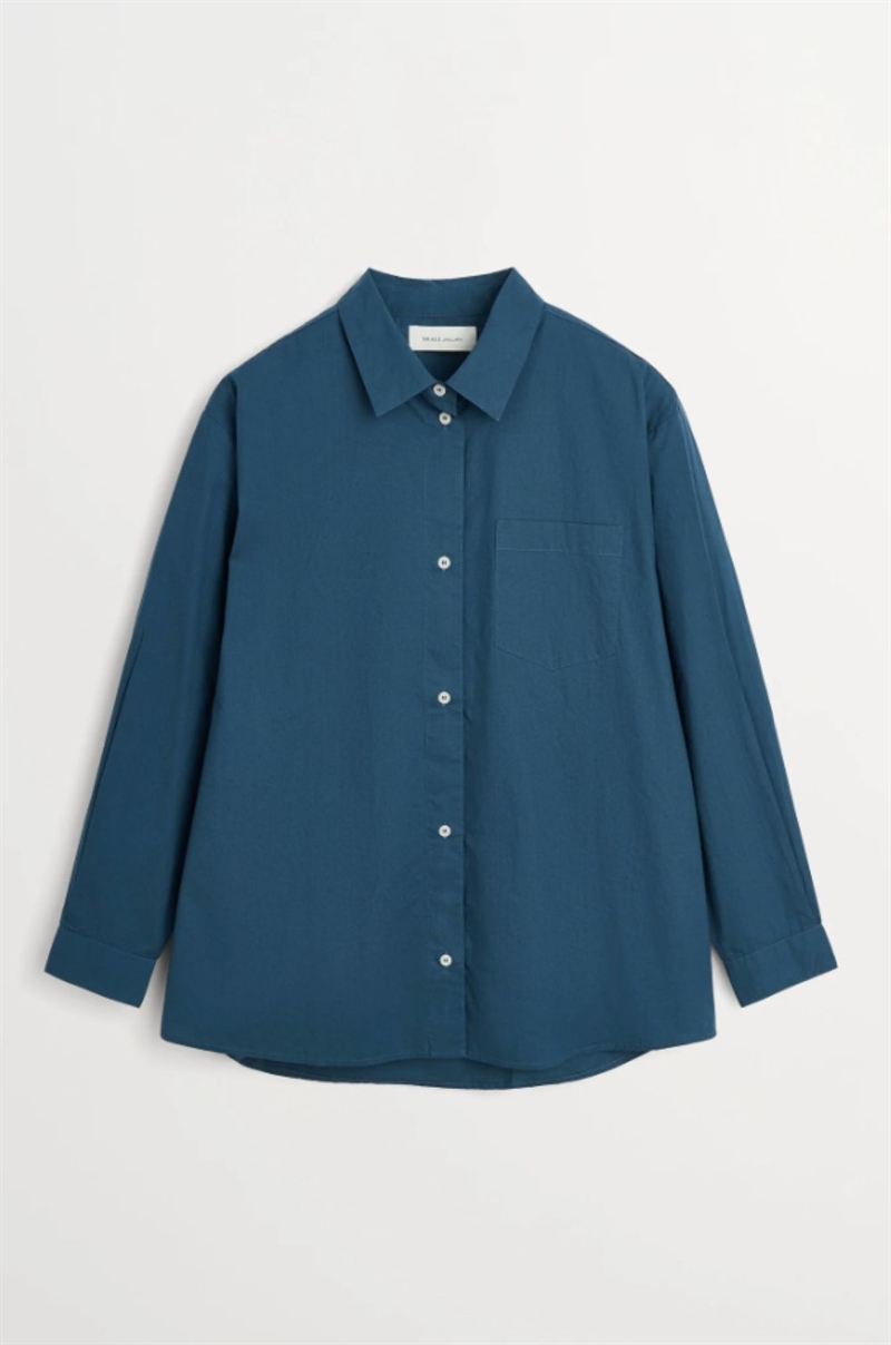 SKALL STUDIO EDGAR SHIRT MIDNIGHT BLUE