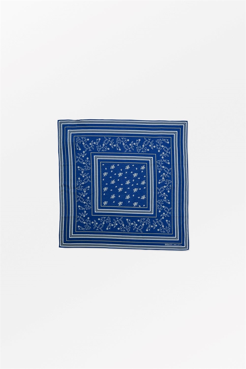 SKALL STUDIO CLASSIC SCARF 55X55 GOTS BLUE SHORE