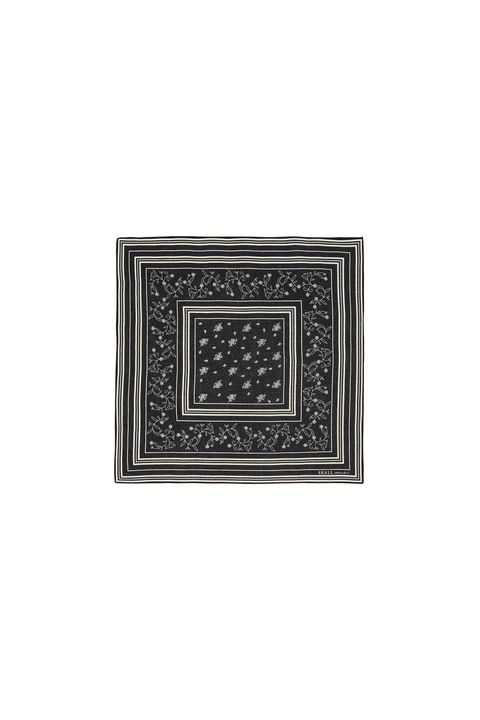 SKALL STUDIO CLASSIC SCARF 55X55 BLACK/LIGHT CREAM