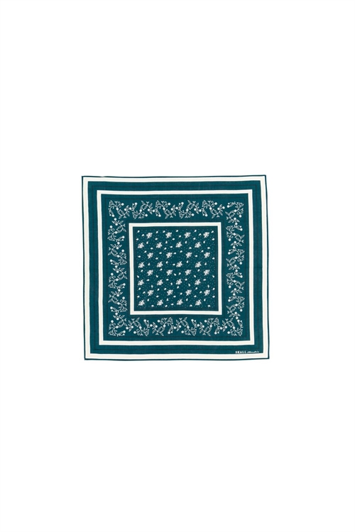 SKALL STUDIO CLASSIC SCARF 55X55 PINE GREEN