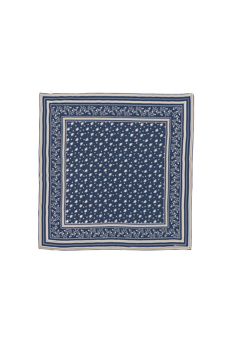 SKALL STUDIO SCARF 90X90 DARK NAVY