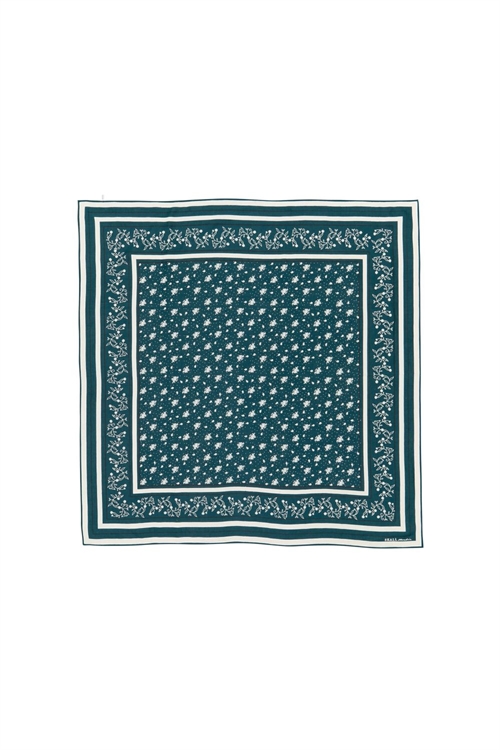 SKALL STUDIO SCARF 90X90 PINE GREEN