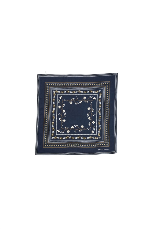 SKALL STUDIO FLORAL SCARFT NAVY