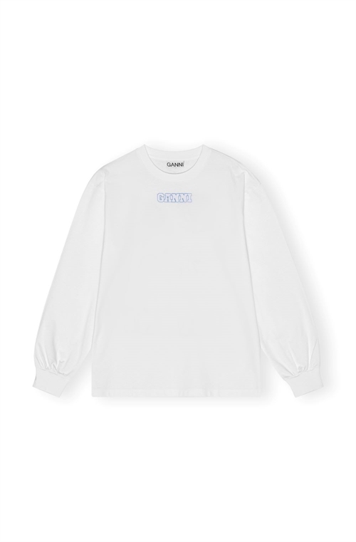 GANNI T3999 LONG SLEEVE BRIGHT WHITE