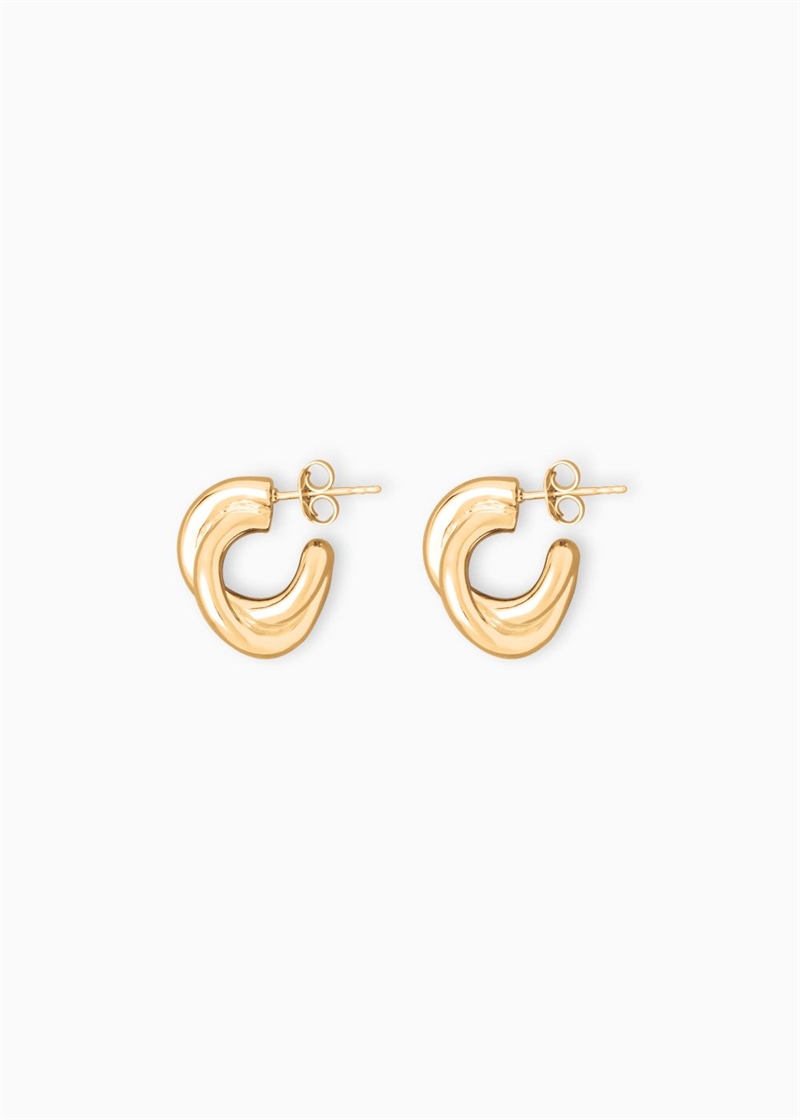 LIE STUDIO THE DIANA EARRINGS GOLD PLATED