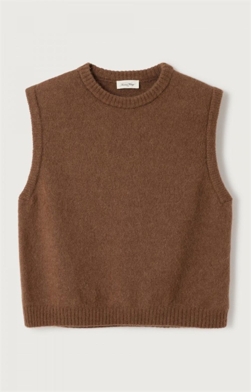 AMERICAN VINTAGE VITO18L WOMEN SWEATER VITOW CHOCOLARE MELANGE