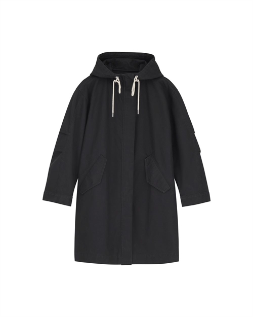 SKALL STUDIO VILLAGE PARKA COAT BLACK