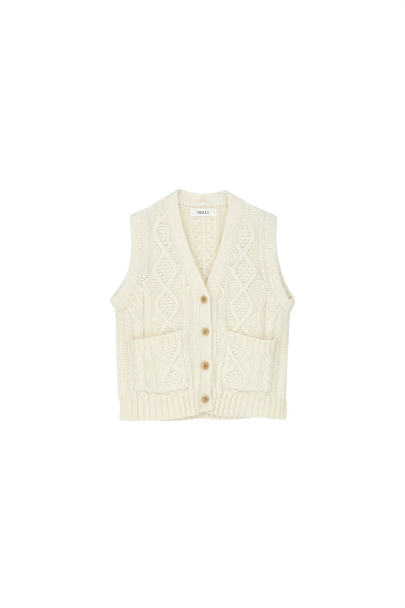 SKALL STUDIO WHITE SUN VEST ECRU