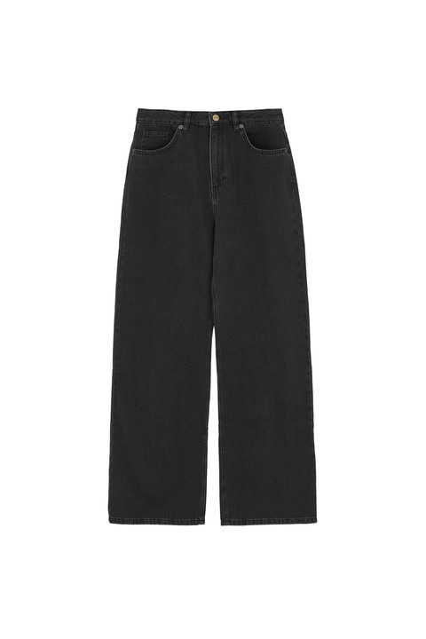 SKALL STUDIO WILLOW WIDE JEANS WASHED BLACK