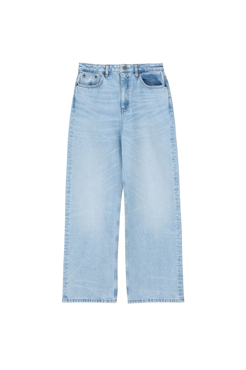 SKALL STUDIO WILLOW WIDE JEANS WORN LIGHT BLUE