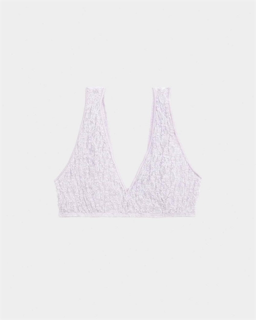 BASERANGE CRESCENT BRA ORGANIC COTTON LACE DYLAN BEIGE