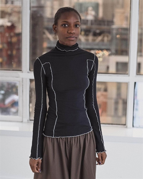 BASERANGE OMATO TURTLENECK MURANO NAVY