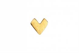 LULU COPENHAGEN PIXEL LOVE EAR STUD MATTE GOLDPLATED