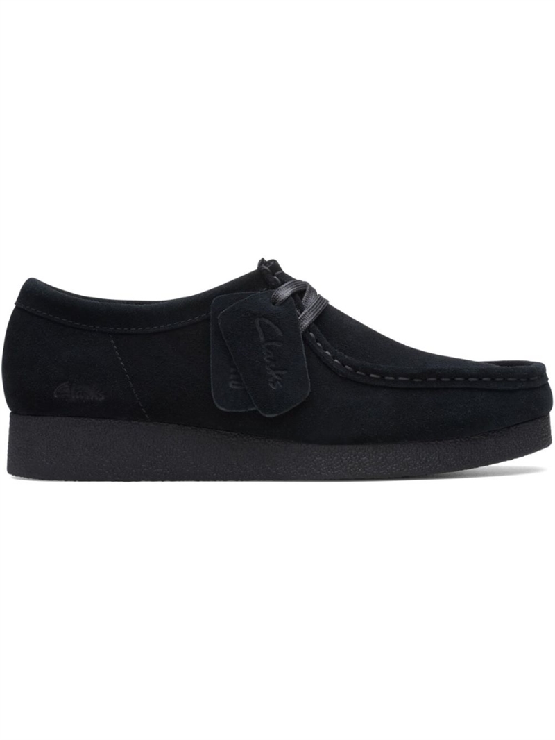 CLARKS WALLABEE EVOSH BLACK SUEDE