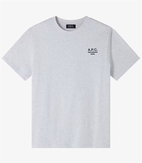 A.P.C T-SHIRT STANDARD RUE MADAME HEATHER GREY