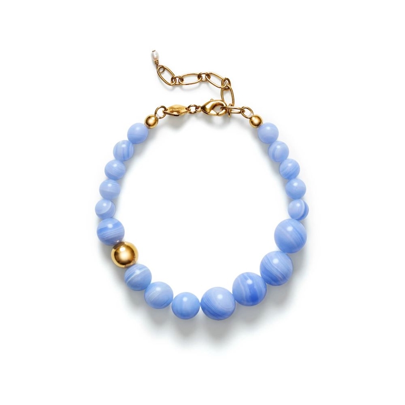 ANNI LU FLOAT BRACELET BLUE LACE AGATE