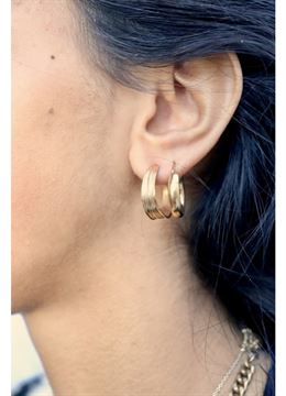 PICO OLIVE PETIT STUDS GOLD