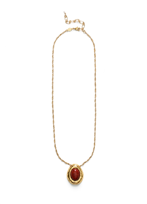 ANNI LU CHERRY ON TOP NECKLACE GOLDPLATED