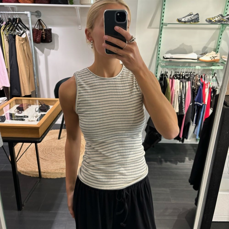NØRGAARD PAA STRØGET TANK TOP NPS STRIPE ECRU/LIGHT GREY