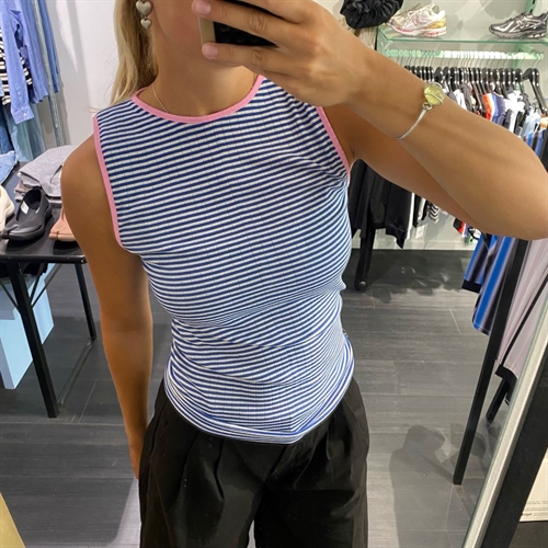 NØRGAARD PAA STRØGET NPS TANK TOP KONTRAST KLEIN/ECRU/LIGHT PINK