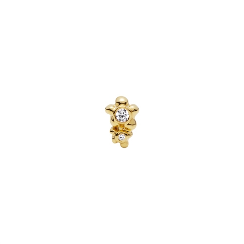 MARIA BLACK LILY STUD GOLDPLATED