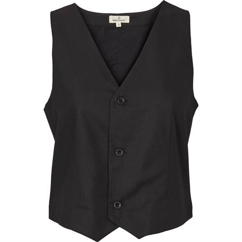 BASIC APPAREL MARJORIE VEST BLACK