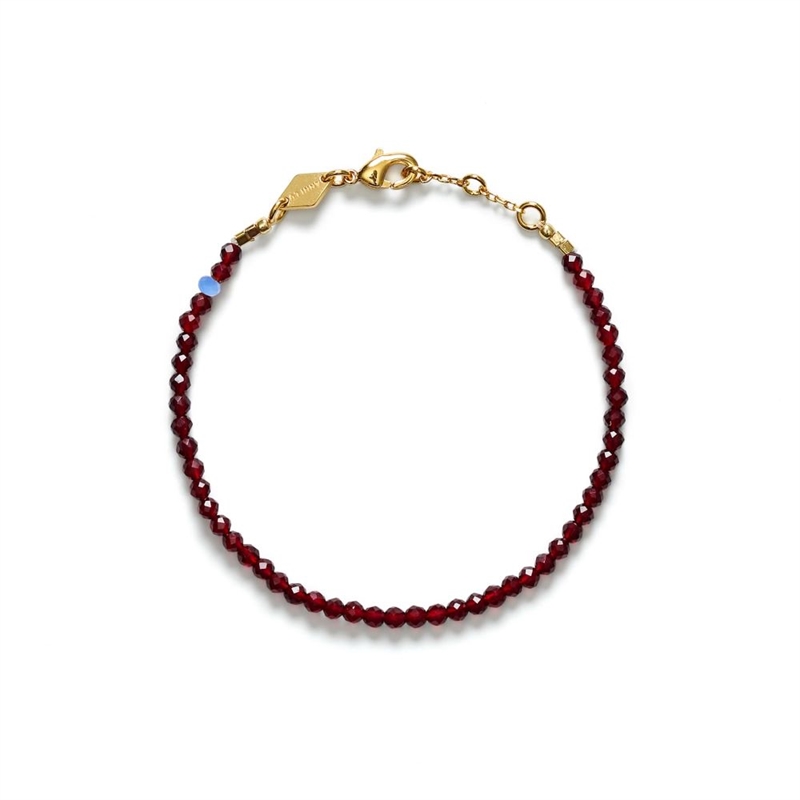 ANNI LUTAN LINE BRACELET DEEP BURGUNDY