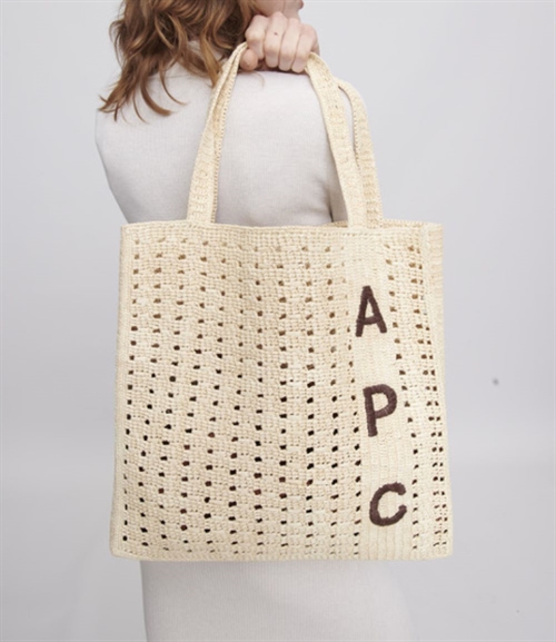 A.P.C JUNE NATUREL TOTE BAG