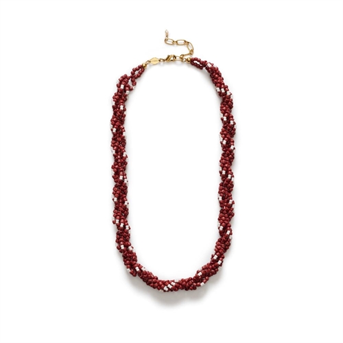 ANNI LU RODEO NECKLACE DEEP BURGUNDY