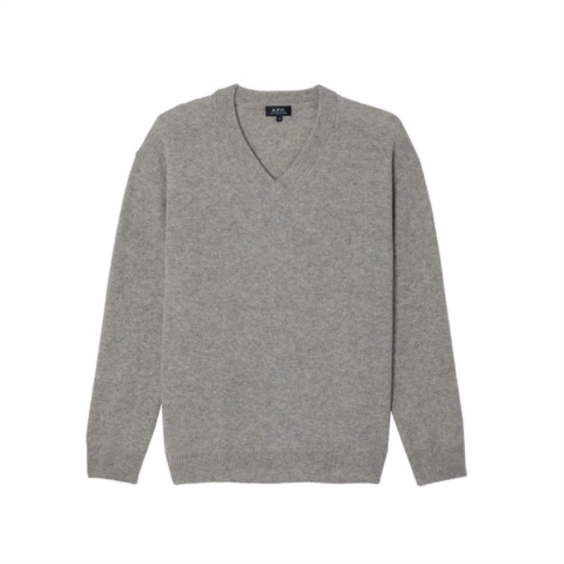 A.P.C. PULL DANY SWEATER GREY MELANGE