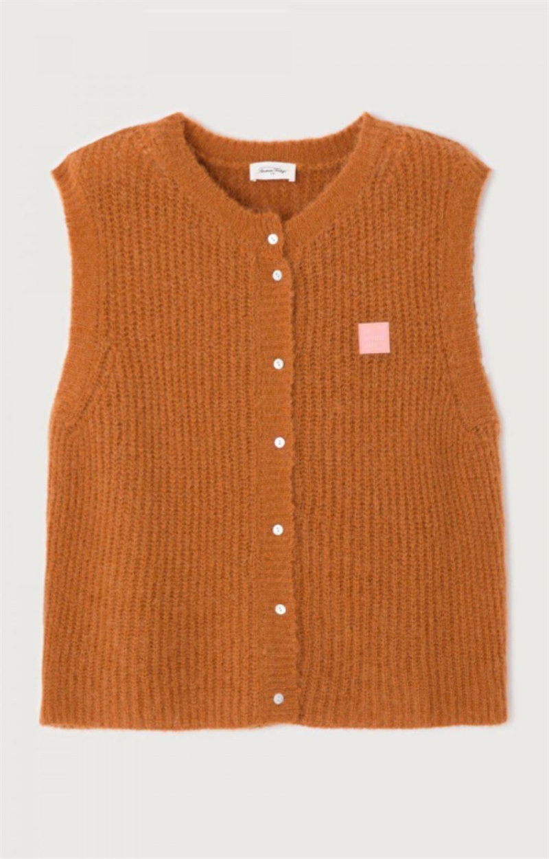 AMERICAN VINTAGE EAST19MC VEST SQUIRREL MELANGE