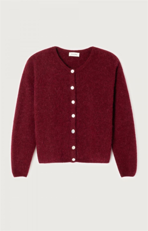 AMERICAN VINTAGE VITO19E CARDIGAN CHERRY TREE MELANGE