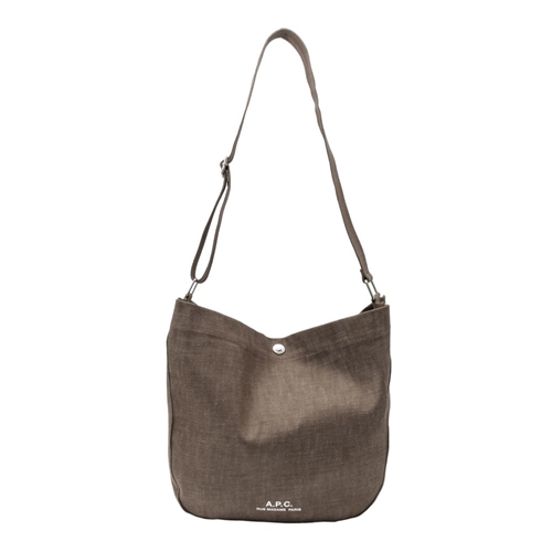 A.P.C BESACE JOURNAL MARRON FONCE