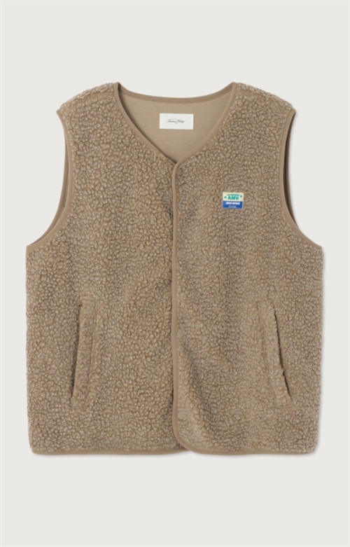 AMERICAN VINTAGE MHOK16A UNISEX VEST HOKTOWN NUTMEG MELANGE 