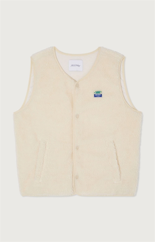 AMERICAN VINTAGE MHOK16A UNISEX VEST HOKTOWN ECRU