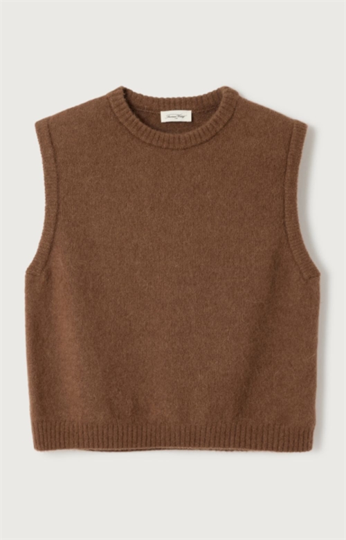 AMERICAN VINTAGE VITO18L WOMEN SWEATER VITOW CHOCOLARE MELANGE