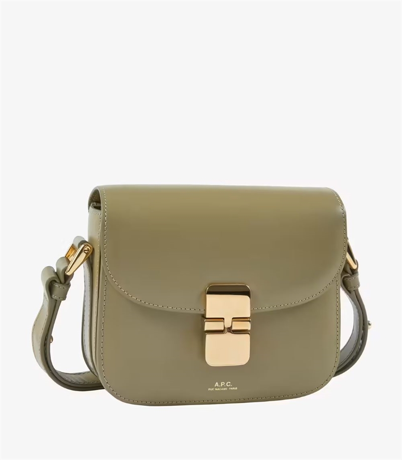 A.P.C SAC GRACE SMALL BAG VERT ARGILE